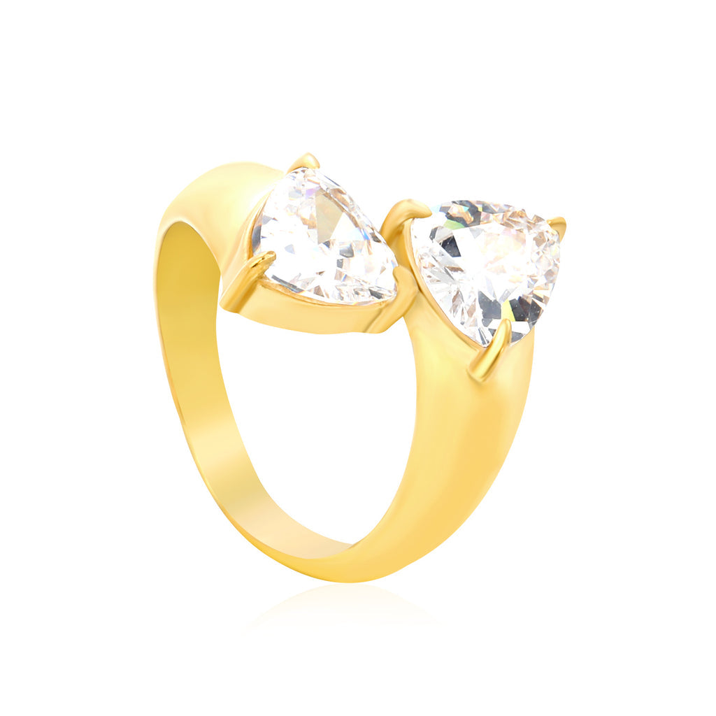 Anillo Doble Cristal Sirena Waterproof en Azzia joyería