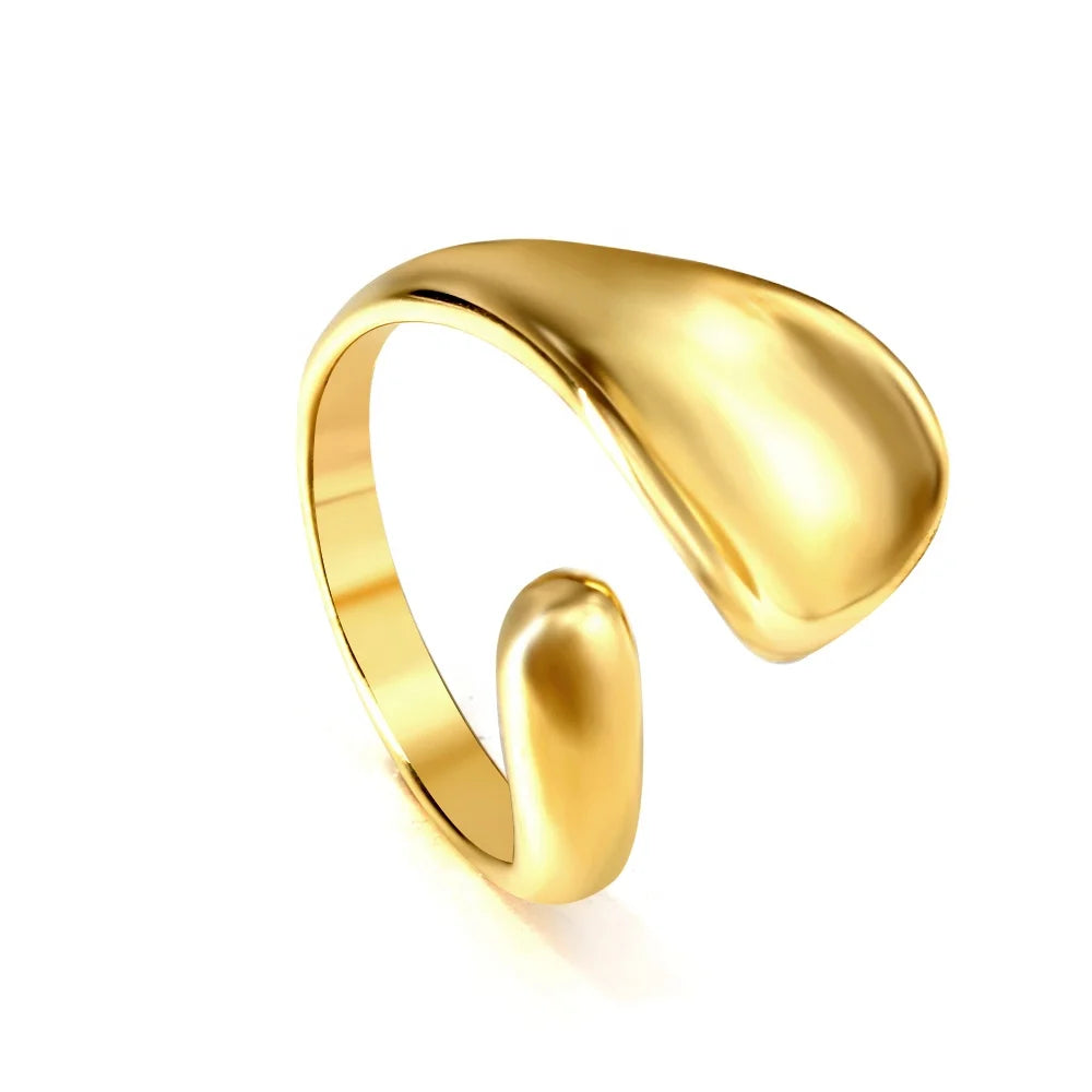 Anillo Chef Chunky Waterproof - Joya en acero inoxidable enchapado en oro 18k - D'Merys