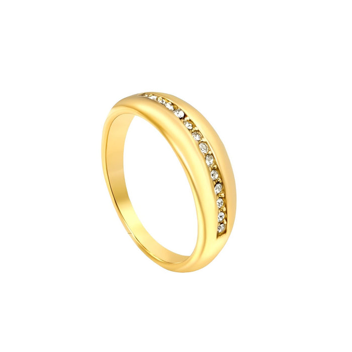 Anillo Destellos Chunky Waterproof - Joya en acero inoxidable enchapado en oro 18k - Azzia