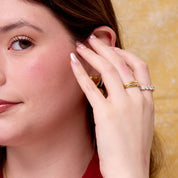 Anillo Destellos Chunky Waterproof - Joya en acero inoxidable enchapado en oro 18k - D'Merys