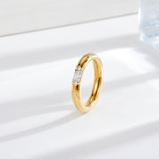 Anillo Luz Waterproof - Joya en acero inoxidable enchapado en oro 18k - D'Merys
