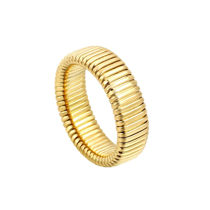 Anillo Marshal Waterproof - Joya en acero inoxidable enchapado en oro 18k -AZZIA JOYERIA