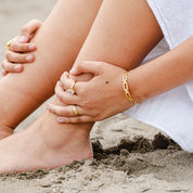 Puñera Cadena Waterproof - Joya en acero inoxidable enchapado en oro 18k - Azzia joyería