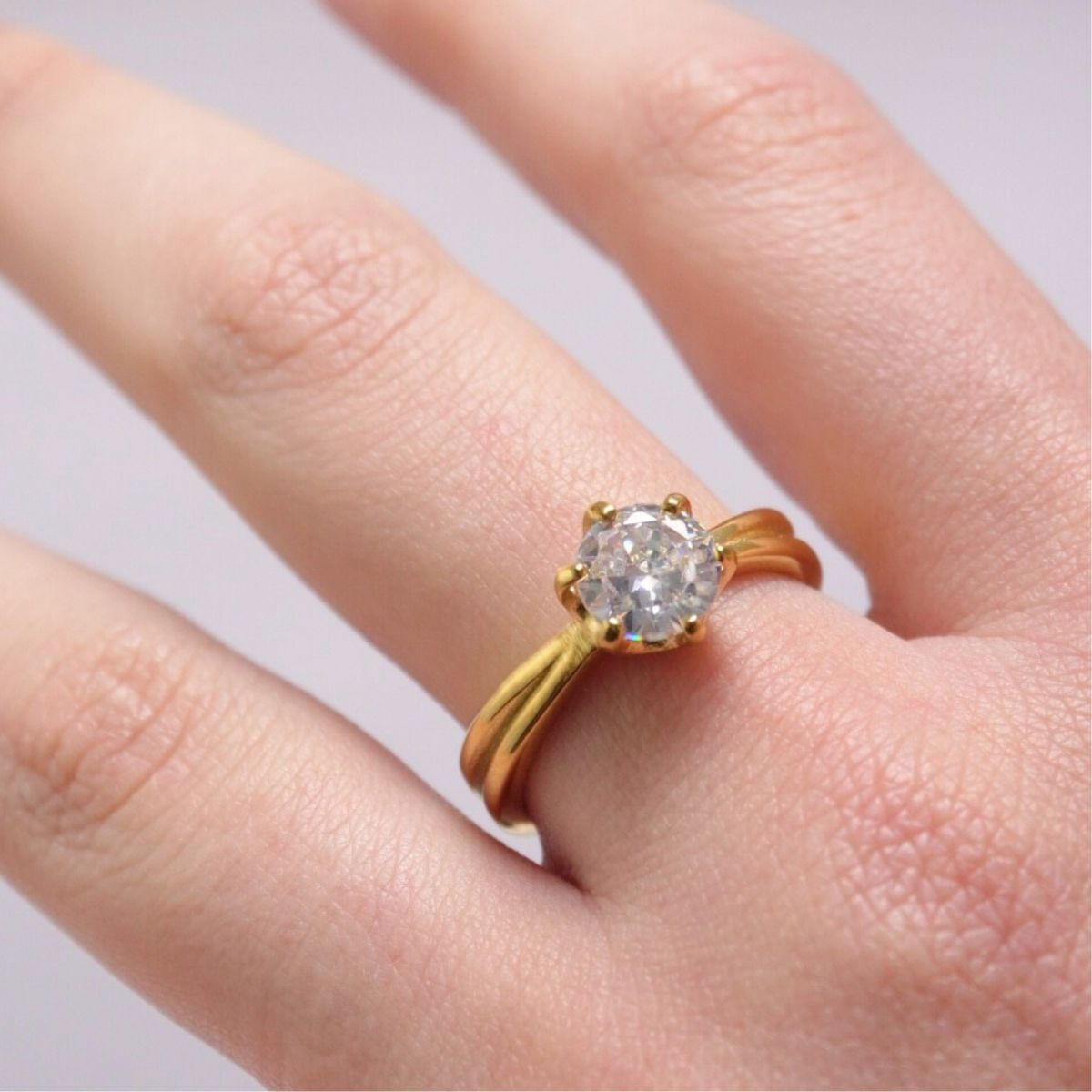Anillo Promesa Elegante Waterproof - Joya en acero inoxidable enchapado en oro 18k - D'Merys