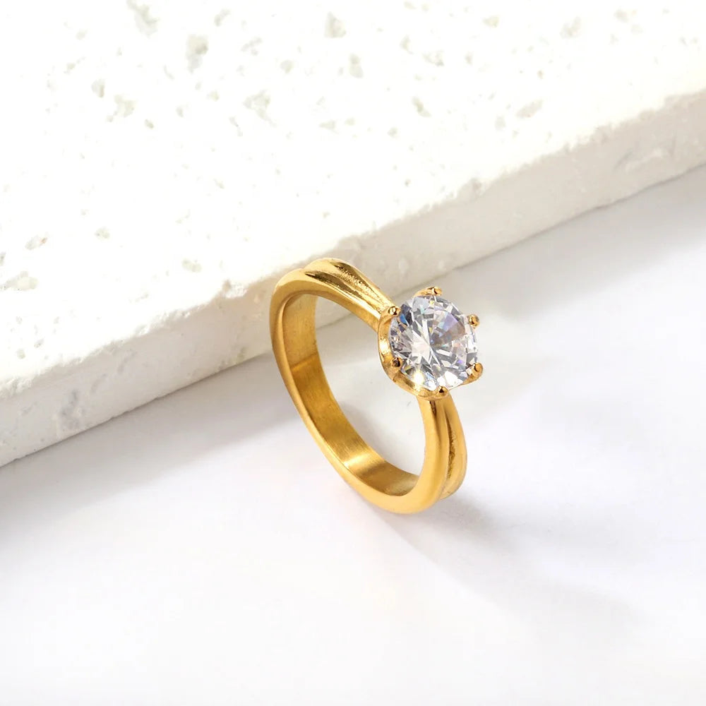 Anillo Promesa Elegante Waterproof