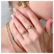 Anillo Promesa Elegante Waterproof