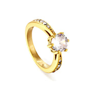 Anillo Promesa Encanto Waterproof - Joya en acero inoxidable enchapado en oro 18k - Azzia