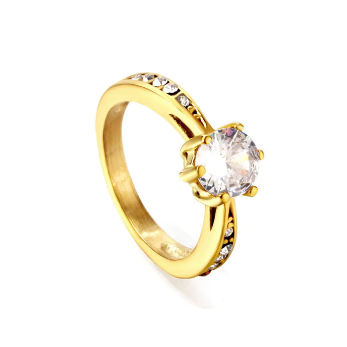 Anillo Promesa Encanto Waterproof - Joya en acero inoxidable enchapado en oro 18k - Azzia