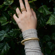 Anillo Espiga Regulable Waterproof - Joya en acero inoxidable enchapado en oro 18k - D'Merys