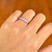 Anillo Rosa Circones Waterproof - Joya en acero inoxidable enchapado en oro 18k - D'Merys