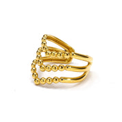 Anillo Violet Regulable Waterproof - Joya en acero inoxidable enchapado en oro 18k - D'Merys