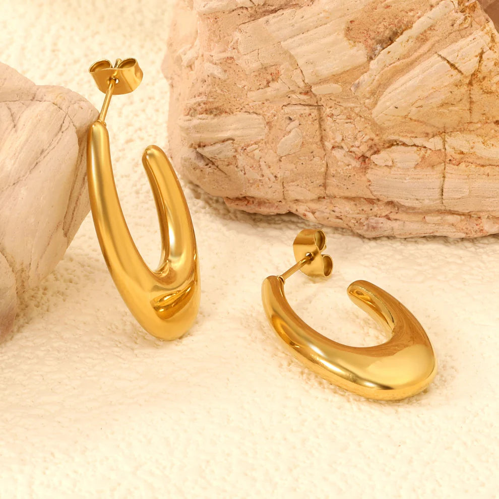Aretes Aro Clásico Waterproof en Azzia joyería