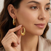 Aretes Aro Clásico Waterproof en Azzia joyería
