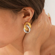 Aretes Aros Bicolor Waterproof