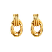 Aretes Epika Waterproof: Acero Inoxidable 316L Oro 18k | Azzia