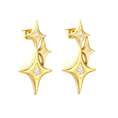 Aretes para mujer con diseño mariposa dorada. Joyas waterproof femeninas y únicas, resistentes al agua, perfectas para expresar tu estilo ¡Imperdible!