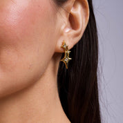Aretes Estrella del Norte Waterproof en Azzia joyería