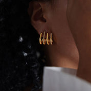 Aretes Golden Flow Waterproof