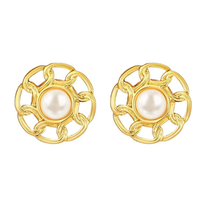 Aretes Perla Amelia Waterproof    - AZZIA JOYERIA