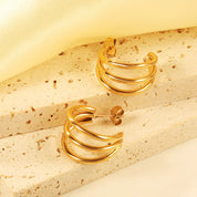 Aretes Triple Orión Waterproof    - AZZIA JOYERIA