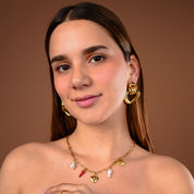 Aretes Corazón Trenzado Waterproof