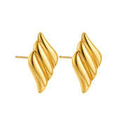 Aretes Flamma Waterproof - Joya en acero inoxidable enchapado en oro 18k - Azzia joyería