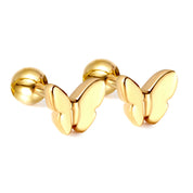 Aretes María Mariposa Mini Waterproof - Joya en acero inoxidable enchapado en oro 18k - D'Merys