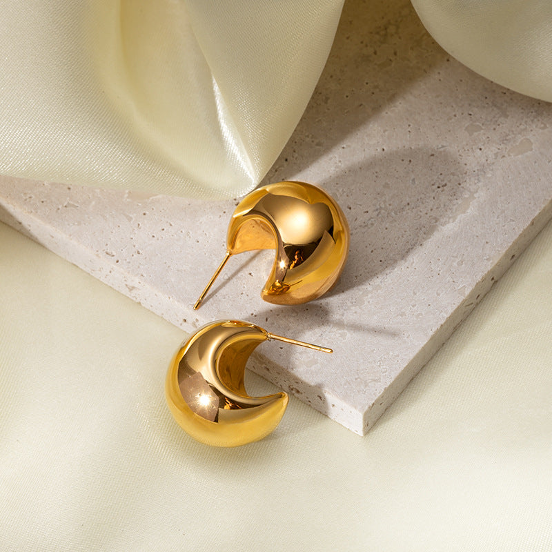Aretes Selena Chunky resistentes al agua - AZZIA JOYERIA