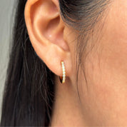Argollas Circones Mini Waterproof - Joya en acero inoxidable enchapado en oro 18k - D'Merys