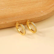 Argollas Circones Mini Waterproof - Joya en acero inoxidable enchapado en oro 18k - D'Merys