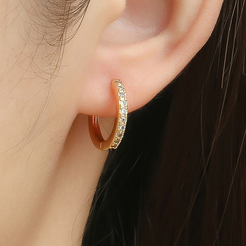 Argollas Circones Mini Waterproof - Joya en acero inoxidable enchapado en oro 18k - D'Merys