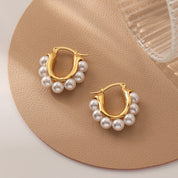 Argollas Perlitas Mini Waterproof - Joya en acero inoxidable enchapado en oro 18k - D'Merys