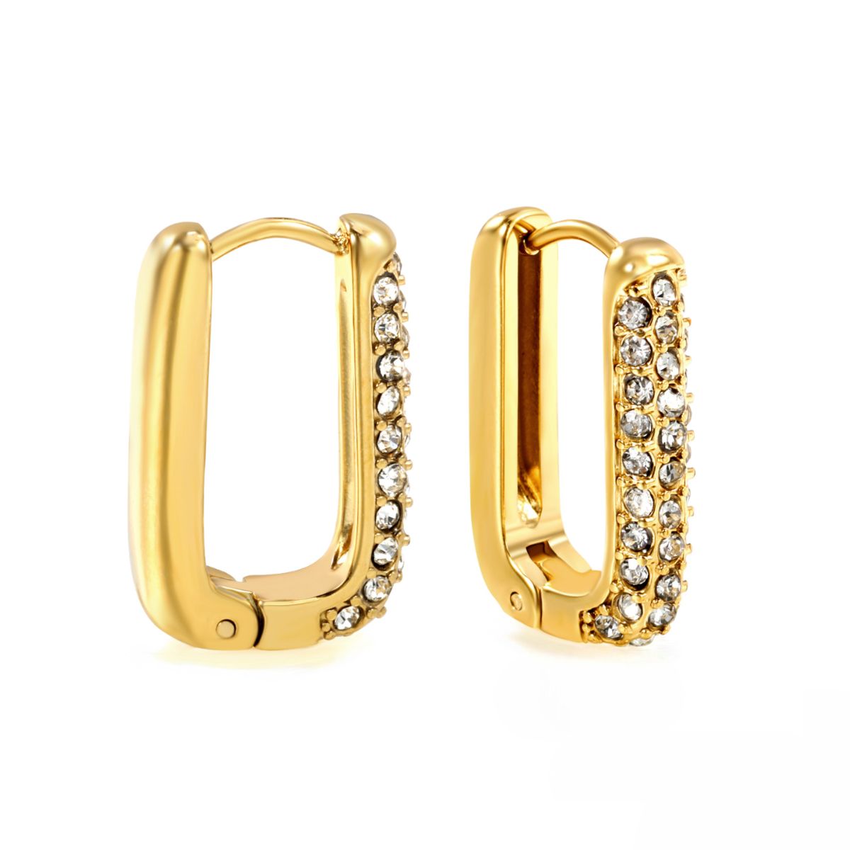 Argollas Úrsula Circones Waterproof - Joya en acero inoxidable enchapado en oro 18k - D'Merys