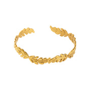 Brazalete Espiga Regulable Waterproof - Joya en acero inoxidable enchapado en oro 18k - Azzia joyería