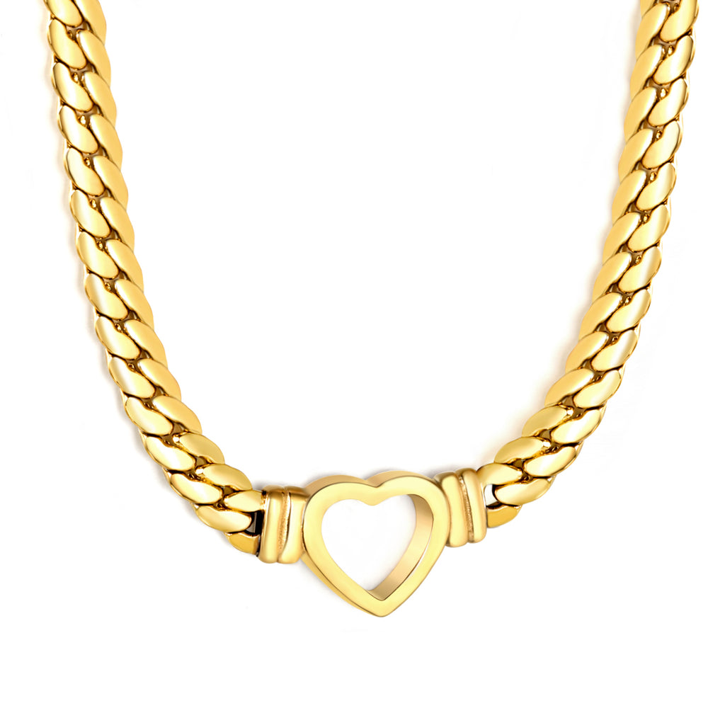 Collar-Cadena-Corazón-waterproof