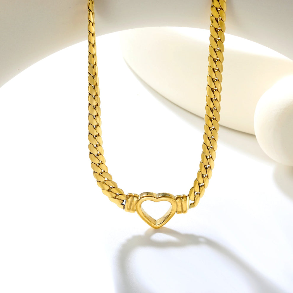 Collar Cadena Corazón Royale Waterproof