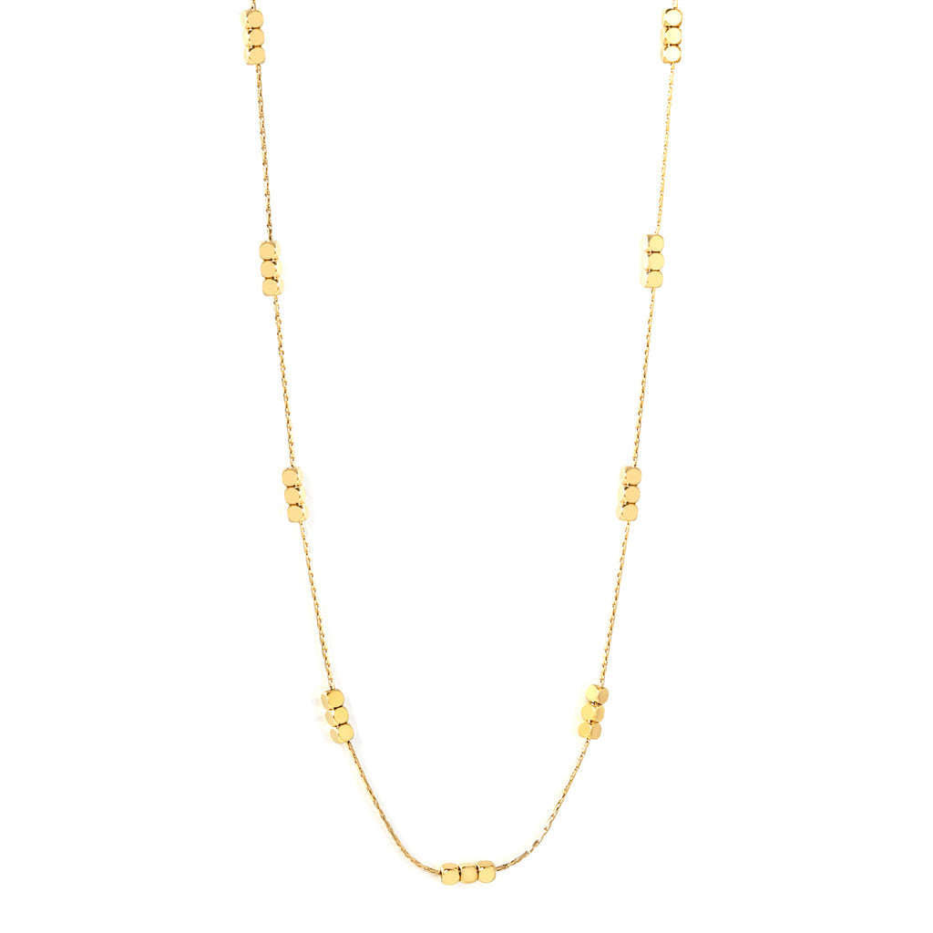 Collar cadena dorada minimalista waterproof , elegante y resistente al agua para uso diario - Azzia