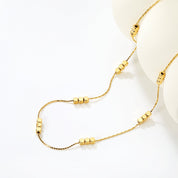 Collar minimalista dorado femenino, joya waterproof que no se despinta ni pierde color - Azzia
