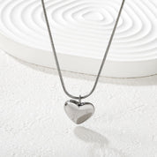 Collar Corazón Serena Waterproof: Acero 316L Oro 18k | Azzia