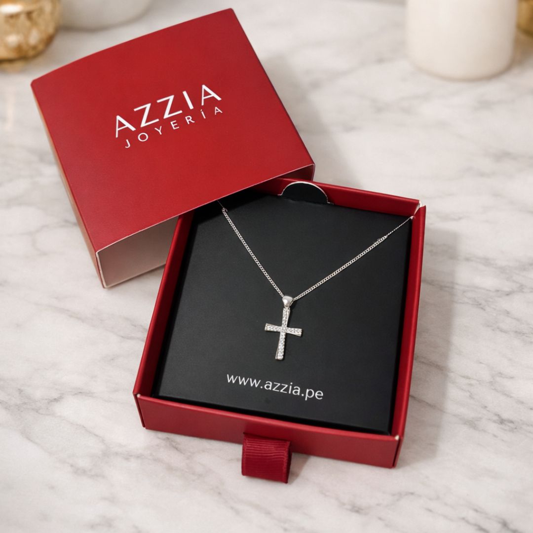 Collar Cruz Circones Plata 925