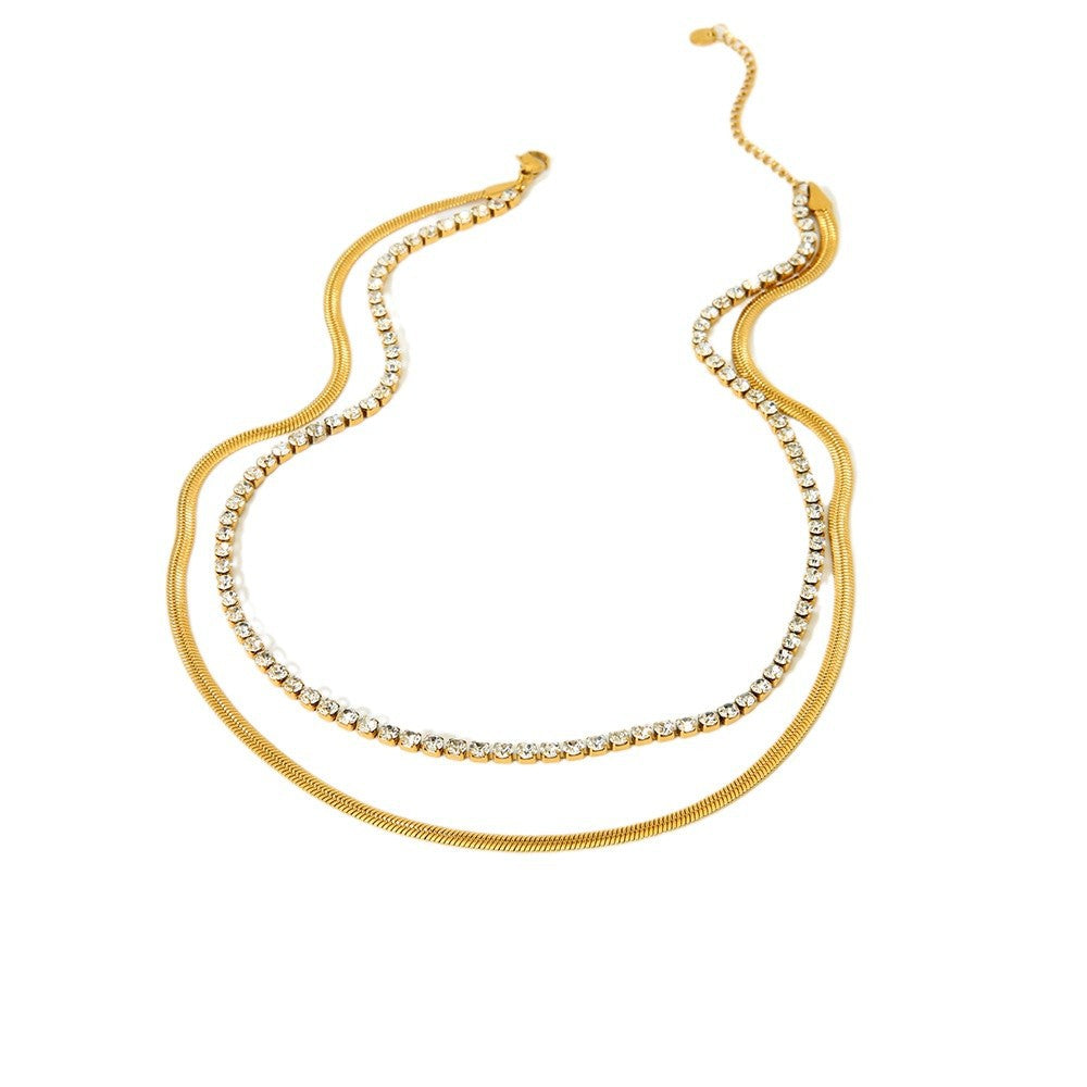 Collar Doble Glow Tenis Waterproof en Azzia joyería