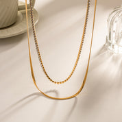 Collar Doble Glow Tenis Waterproof en Azzia joyería