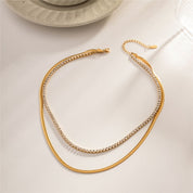 Collar Doble Glow Tenis Waterproof en Azzia joyería