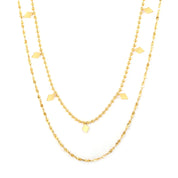 Collar Doble Lira Waterproof    - AZZIA JOYERIA