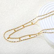 Collar Doble Lira Waterproof    - AZZIA JOYERIA