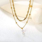 Collar doble caída - AZZIA JOYERIA 