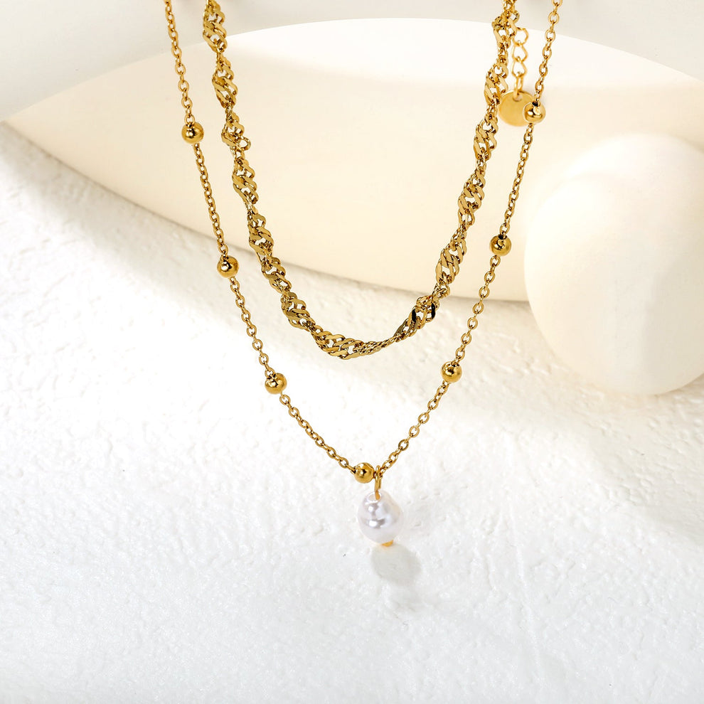 Collar doble caída - AZZIA JOYERIA 