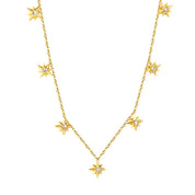 Collar Estrella Boreal Waterproof - Joya en acero inoxidable enchapado en oro 18k - Azzia joyería