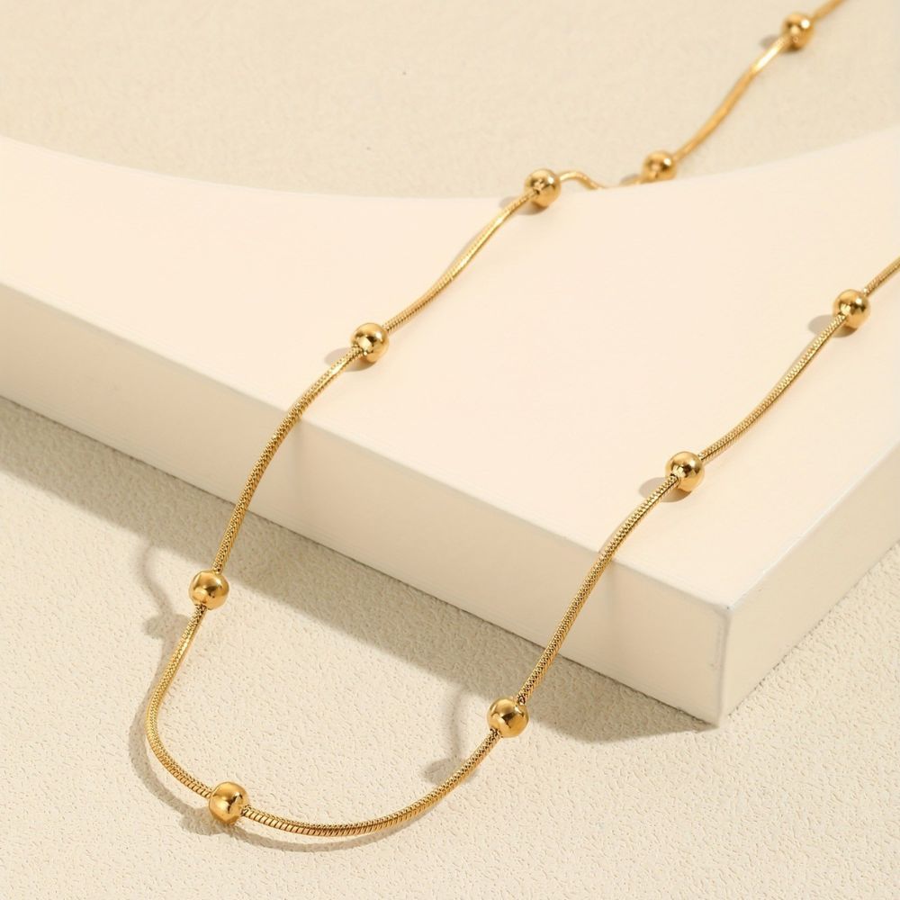Collar Fanny Waterproof en acero 316L enchapado en oro 18k: no se oxida, no pierde el color. Waterproof e hipoalergénico. Envío a todo el Perú. ✨