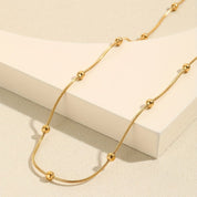 Collar Fanny Waterproof en acero 316L enchapado en oro 18k: no se oxida, no pierde el color. Waterproof e hipoalergénico. Envío a todo el Perú. ✨
